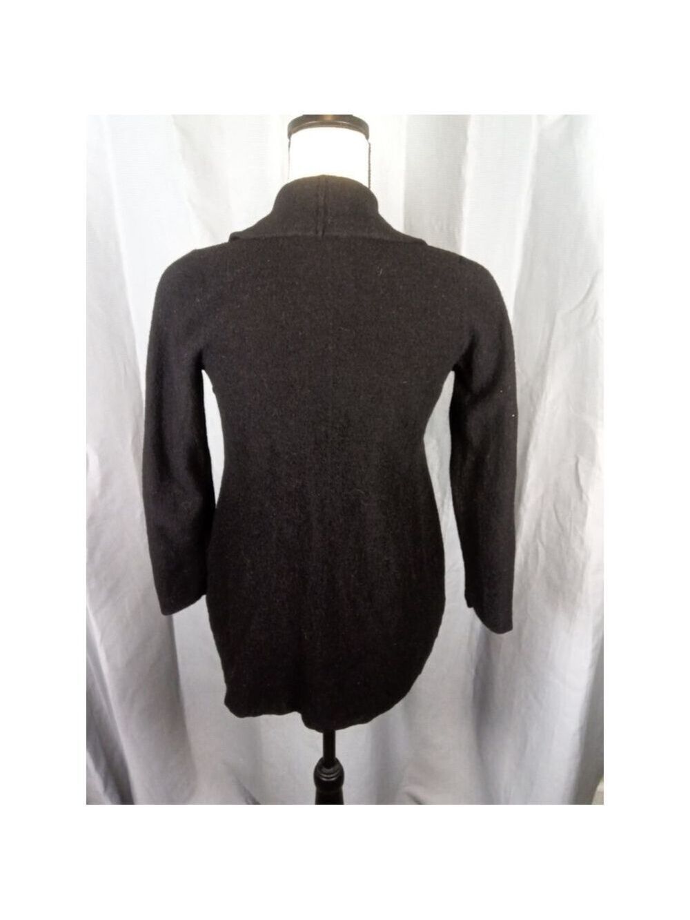 Women's Black Cardigan Sweater Size M - Picture 3 of 3